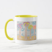 手のひらカラフルのマグカップ マグカップ (左)