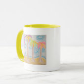 手のひらカラフルのマグカップ マグカップ (正面左)