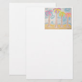 手のひらカラフル文房具 便箋 (正面/裏面)