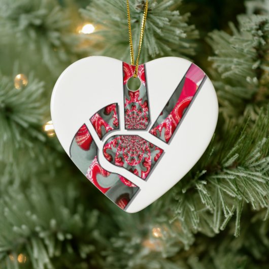 手のひらサイン セラミックオーナメント (ツリー)