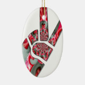 手のひらサイン セラミックオーナメント (右)