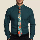 手のひらタイ色彩の鮮やかフローラ ネクタイ