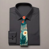 手のひらタイ色彩の鮮やかフローラ ネクタイ