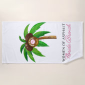 手のひらタオル – WofA FL ビーチタオル (正面)