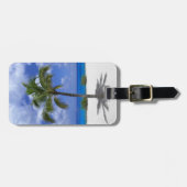 手のひらツリー付き荷物タグ ラゲッジタグ (正面横)