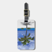 手のひらツリー付き荷物タグ ラゲッジタグ (正面縦)