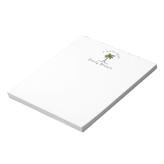 手のひらパーソナライズされたの木のノートパッド ノートパッド (回転)