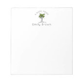 手のひらパーソナライズされたの木のノートパッド ノートパッド (正面)