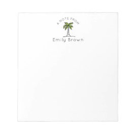 手のひらパーソナライズされたの木のノートパッド ノートパッド