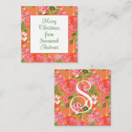 手のひらビーチクリスマスオーナメントギフトエンクロージャ ノートカード