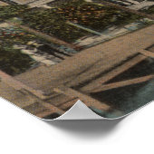 手のひらビーチ、FL – 手のひらの外観ビーチ ポスター (角)