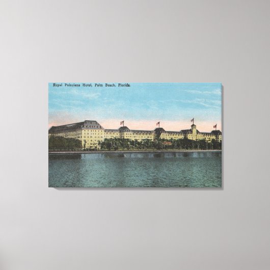 手のひらビーチ, FL - Ext.View of 王室の Poinciana キャンバスプリント (正面)