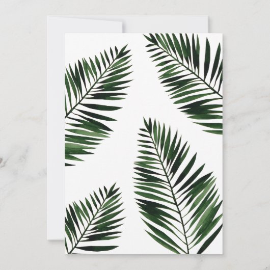 手のひらフェイクの金ゴールドのフ離れレーム写真 セーブザデート (裏面)