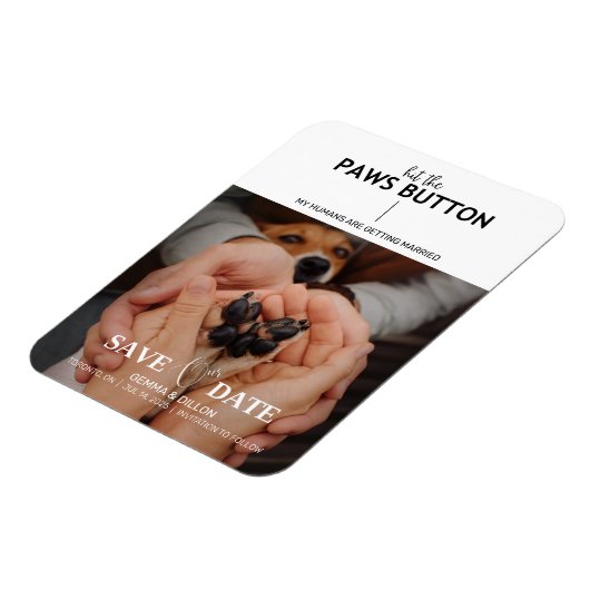 手のひらボタンを押して日付を保存するフレキシブル磁石 マグネット (左側)