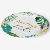 手のひらモダンのバチェロレッテウィークエンド(名前あり) ペーパープレート (アングル)