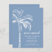 手のひらモダンツリーの移動発表 案内ポストカード (正面/裏面)