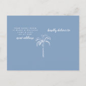 手のひらモダンツリーの移動発表 案内ポストカード (裏面)