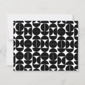 手のひらモダン春応答カード（ピンク/オレンジ） 出欠カード (裏面)