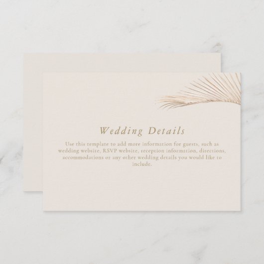 手のひらモダン葉を願う詳細エンクロージャカード エンクロージャーカード (正面/裏面)