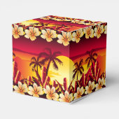 手のひら付きの熱帯の夕日 フェイバーボックス (裏面サイド)