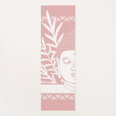 手のひら付き仏頭 – バラ+雪ヨガマット ヨガマット (正面)