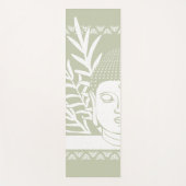 手のひら付き仏頭 – 茶+雪ヨガマット ヨガマット (正面)