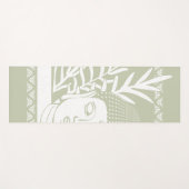 手のひら付き仏頭 – 茶+雪ヨガマット ヨガマット (正面(横))