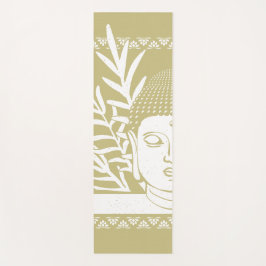 手のひら付き仏頭 – 金ゴールド+雪ヨガマット ヨガマット