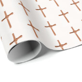 手のひら十字型（白） ラッピングペーパー (ロールコーナー)