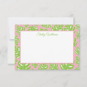 手のひら名門私立校風ののノートカパーソナライズされたード サンキューカード (正面)