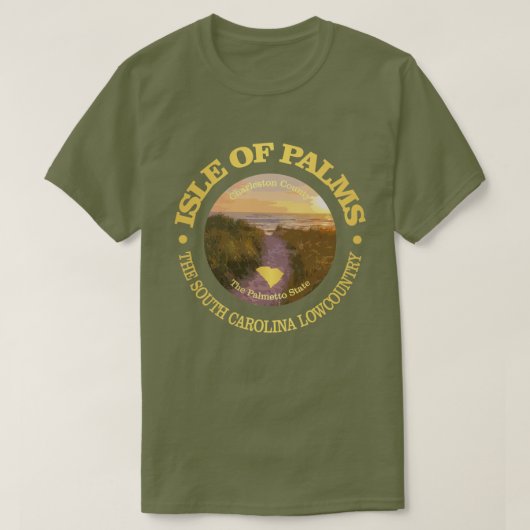 手のひら島(C) Tシャツ (デザイン正面)