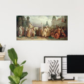 手のひら日曜日の行列 ポスター (ホームオフィス)