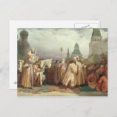 手のひら日曜日の行列 ポストカード (正面/裏面)