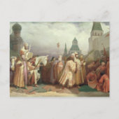 手のひら日曜日の行列 ポストカード (正面)