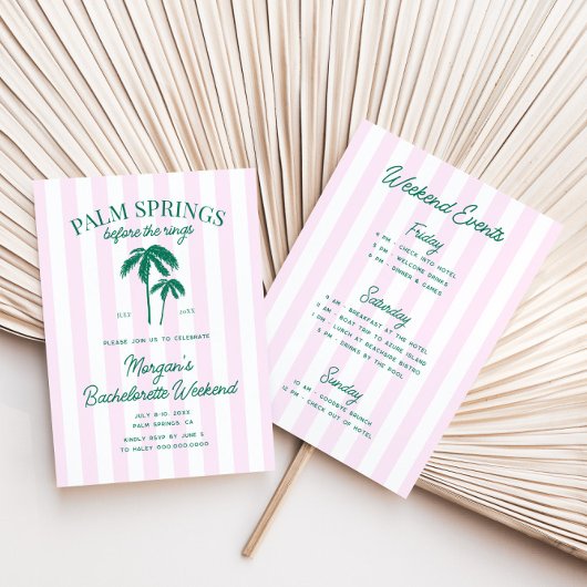 手のひら春の前のリングや輪バチェロレッテ 招待状