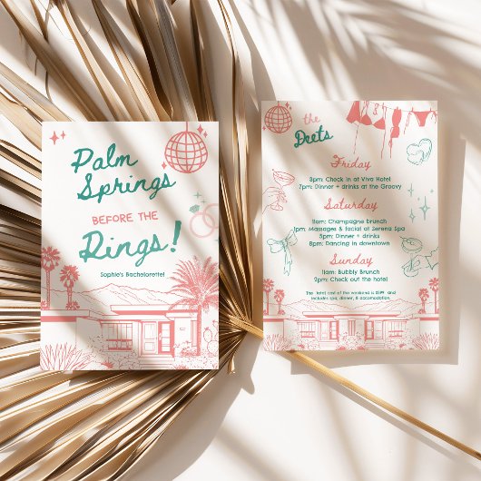 手のひら春の前のリングや輪 招待状