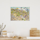 手のひら春の地図 ポスター (キッチン)