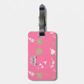 手のひら春バチェロレッテパーソナライズされたラゲッジタグ ラゲッジタグ (裏面縦)