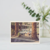 手のひら春ヴィンテージビュー ポストカード (スタンド正面)