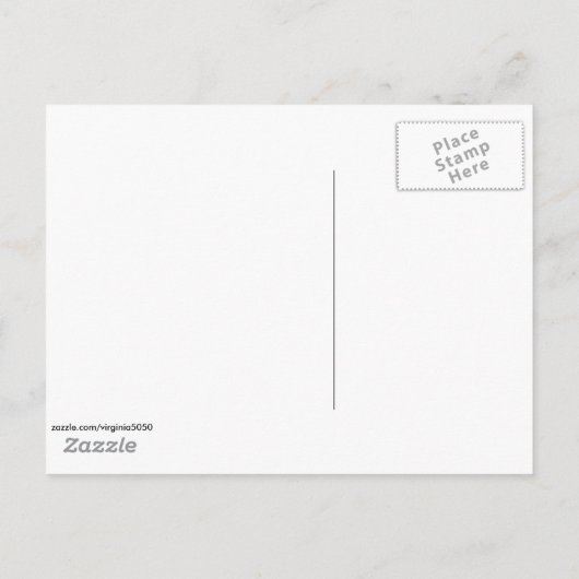 手のひら春、カリフォルニア州ヴィンテージ1950年写真 ポストカード (裏面)