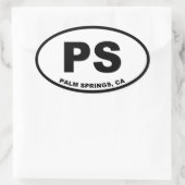 手のひら春PS 楕円形シール (バッグ)