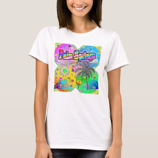 手のひら春Quadro Seasons Tシャツ (正面)