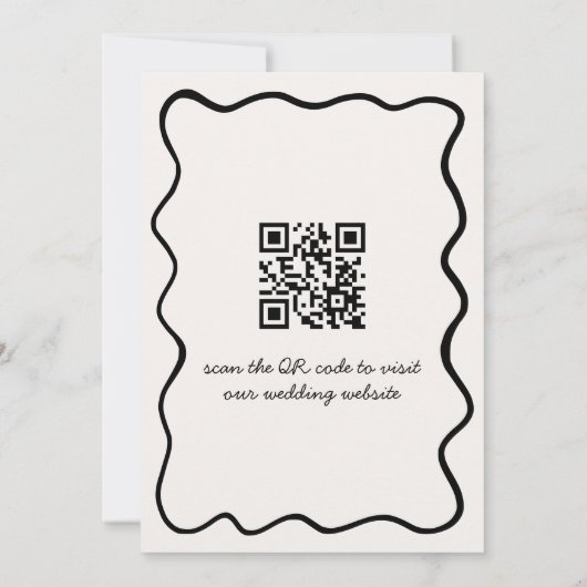 手のひら波が描縁どかれた日付の写真を保存 招待状 (裏面)