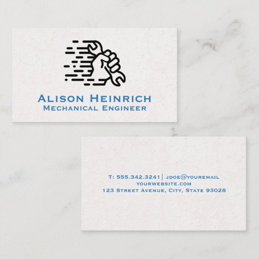 手のひら状レンチ 名刺 (正面/裏面)