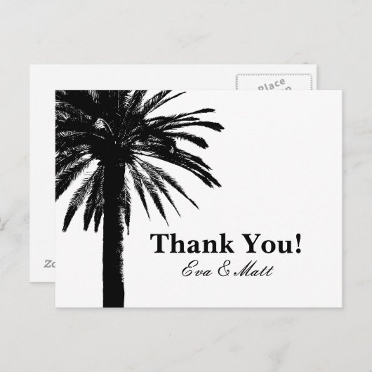 手のひら結婚の木の画像を持つカードに感謝 ポストカード (正面/裏面)