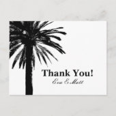 手のひら結婚の木の画像を持つカードに感謝 ポストカード (正面)