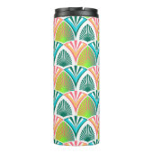 手のひら葉と花の幾何学模様 タンブラー (裏面)