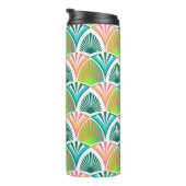 手のひら葉と花の幾何学模様 タンブラー (回転右)