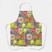 手のひら葉と花 エプロン (正面)