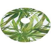 手のひら葉の手のパ色彩の鮮やかターン ブラッシュドポリエステルツリースカート (アングル)